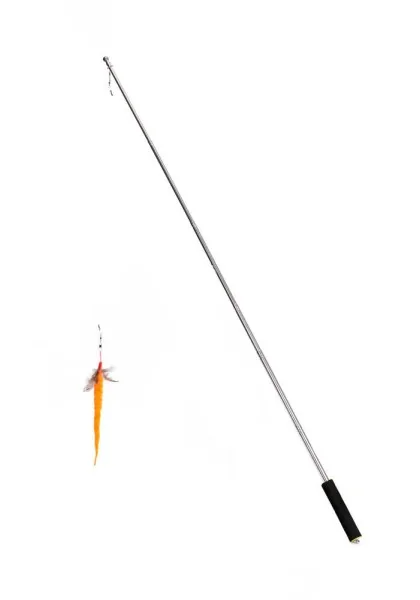 Juguetes Antiestres Gato  Stick Telescópico Naranja 25-120cm