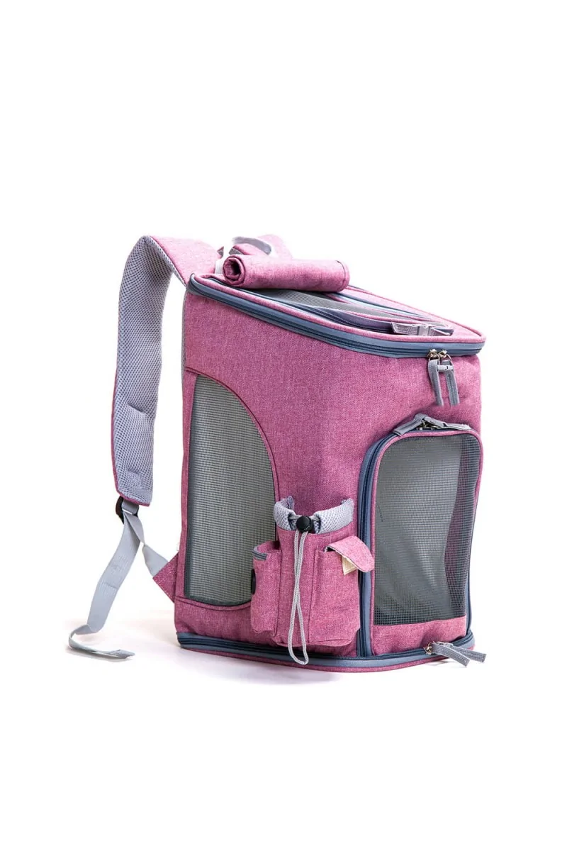 Bolsos Gato,Perro  Mochila K2 Pro Fucsia 27 x 27 x 43cm