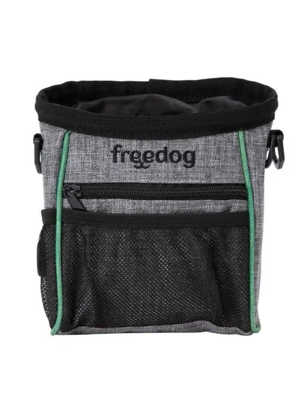 Adiestramiento Perro  Snack Bag Gris y Verde 18,5x15cm