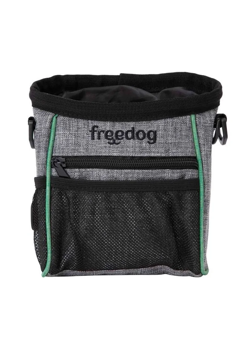 Adiestramiento Perro  Snack Bag Gris y Verde 18,5x15cm