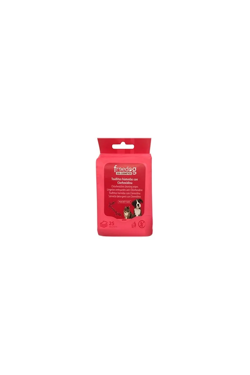 Toallitas Gato,Perro  Toallitas Clorhexidina pocket 25uds