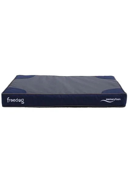 Camas Perro  Cama Memory Foam Flat azul 51x76x10cm