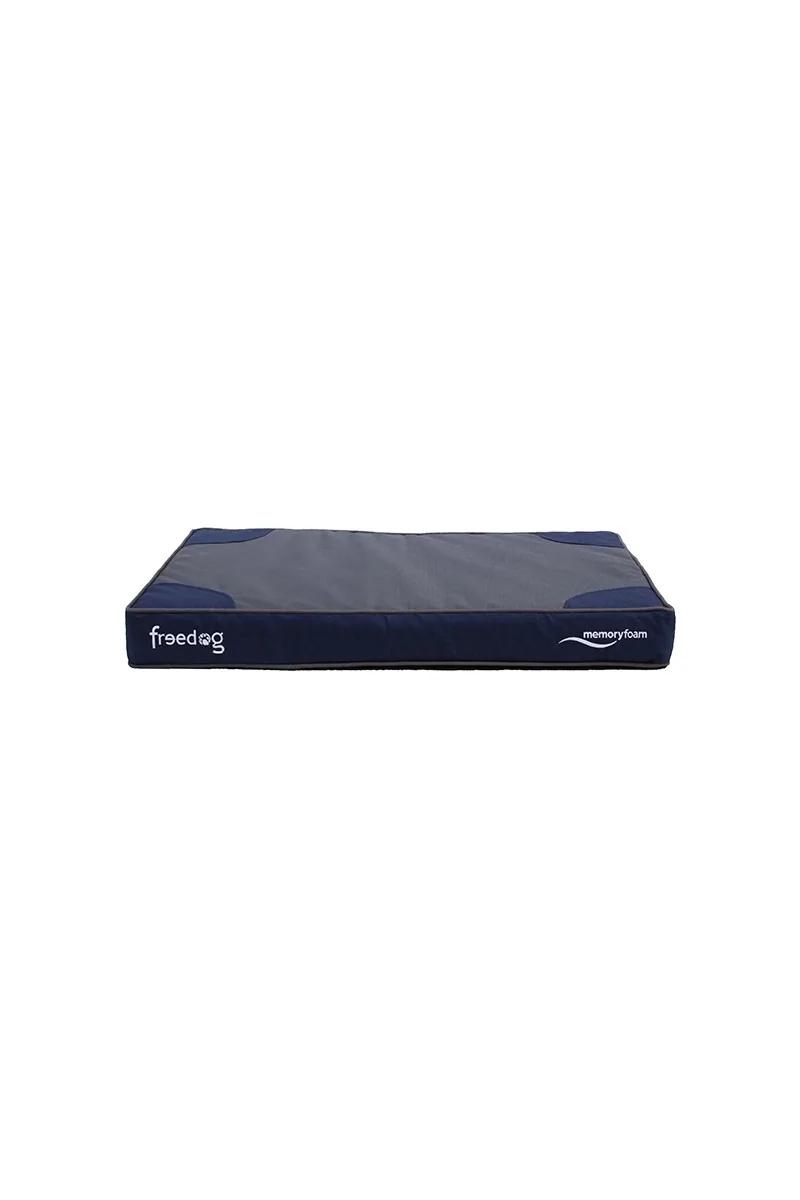 Camas Perro  Cama Memory Foam Flat azul 51x76x10cm