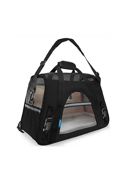 Transportines Gato,Perro  Transportin Fly Negro 48x25x33cm