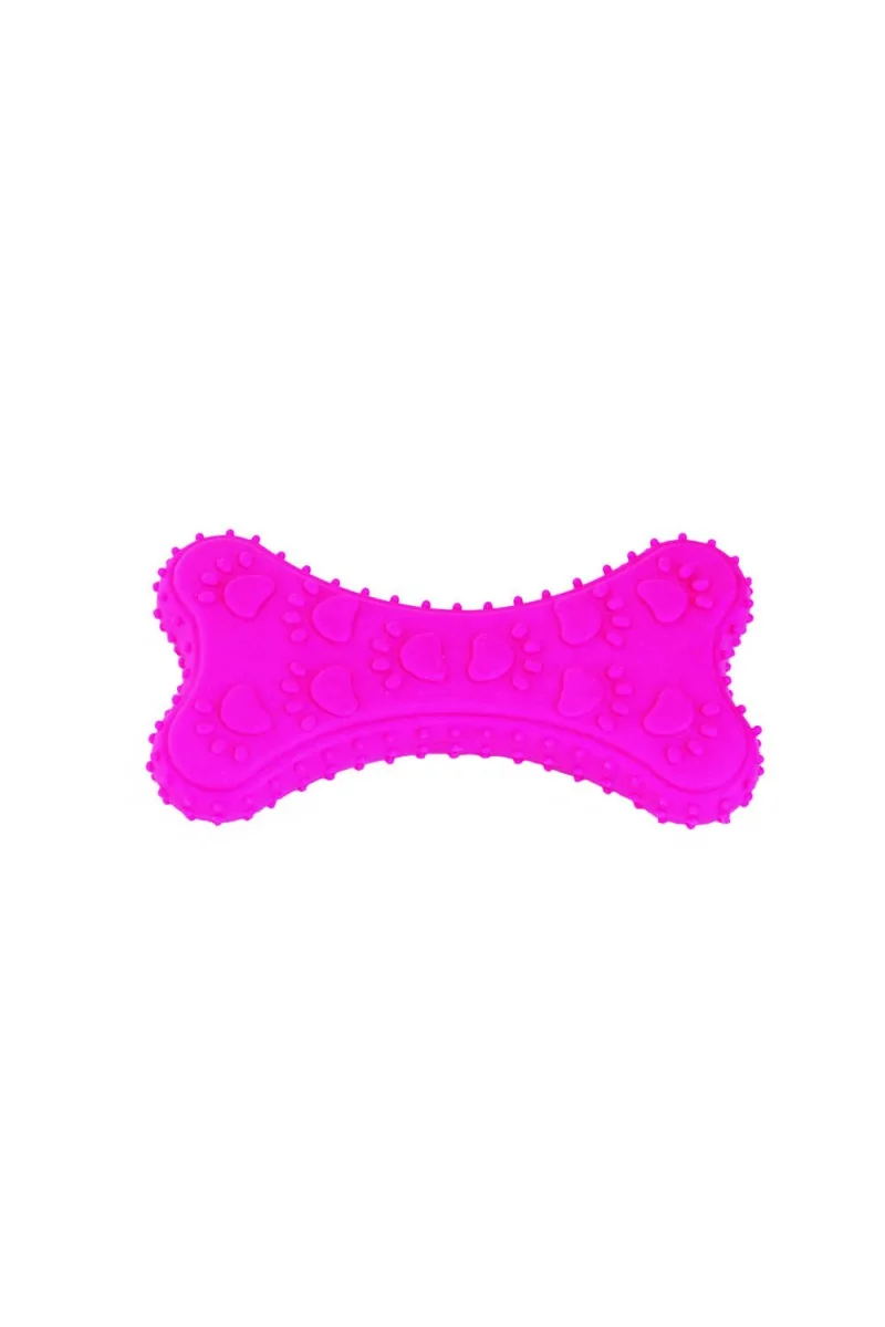 Juguetes Antiestres Perro  Bow-Wow Bone Rosa 10x5cm