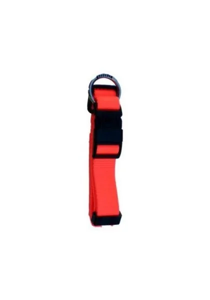 Collares Perro  Collar Nylon Neon Naranja Fluor 15mm *DX*