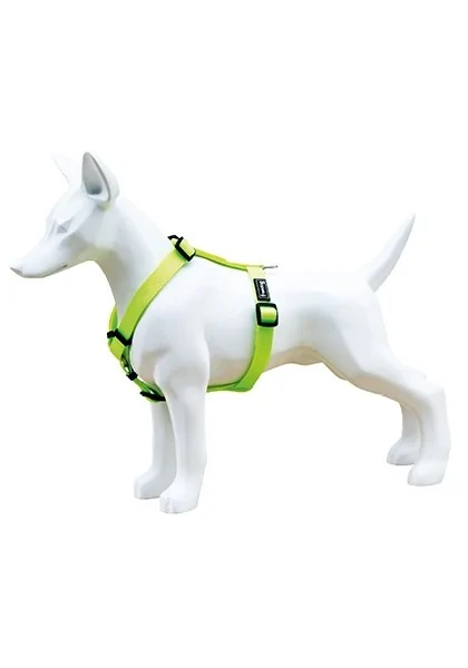 Arneses Perro  Arnés Nylon Neon Verde Fluor 20mm *DX*