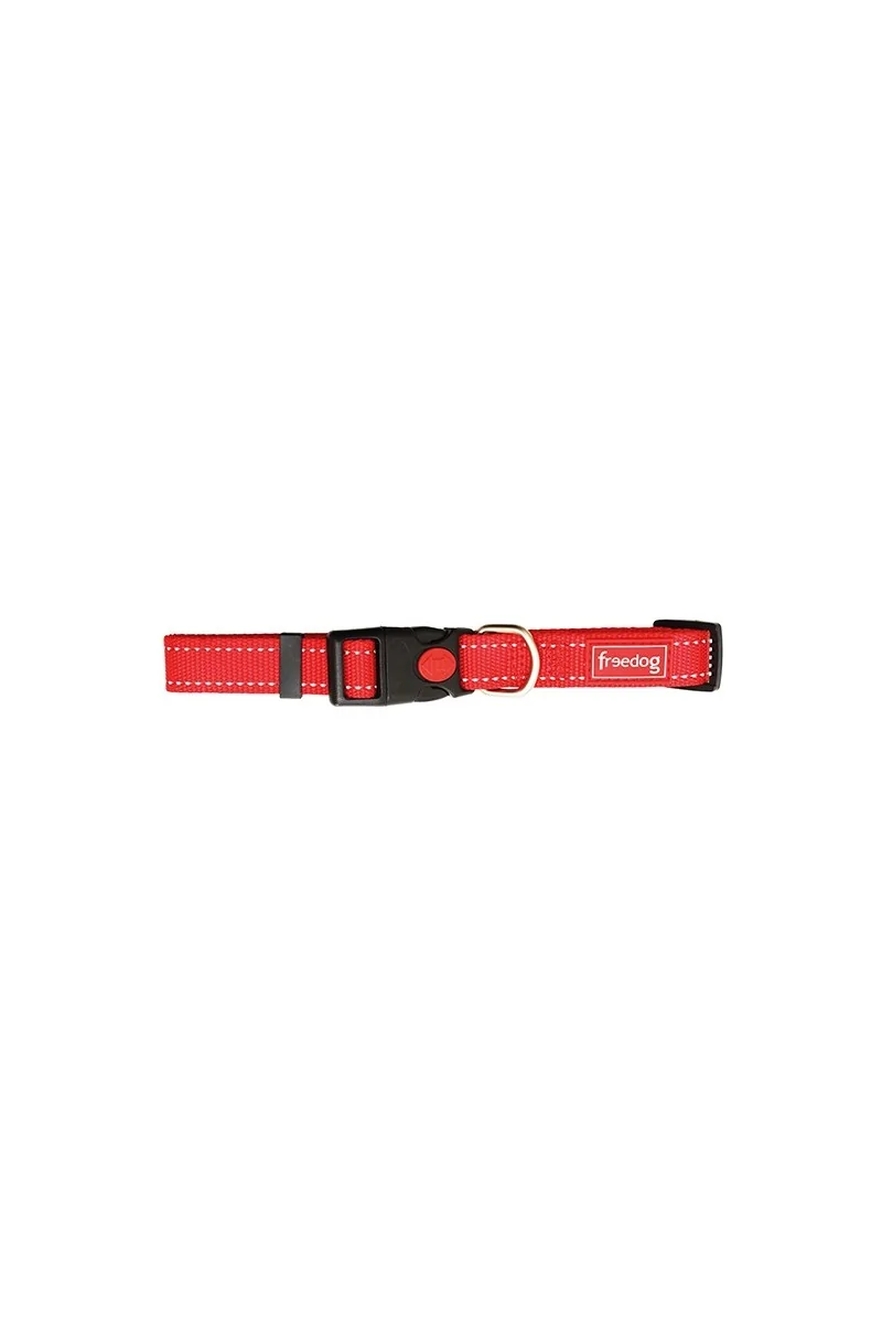 Collares Perro  Collar nylon reflect ROJO 10mm