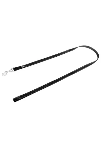 Ramales Perro  Tirador nylon reflect NEGRO 15mm