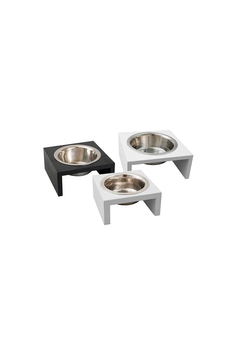 Comederos Perro  Bowl Luxury Soporte Madera 380ml