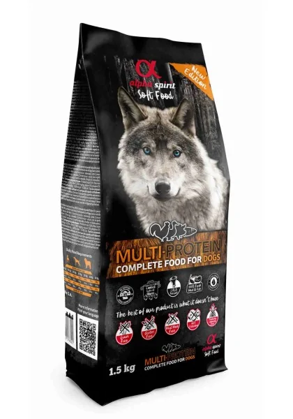 Comida Semi-húmeda Perro Adulto Alpha Spirit Alimento Semihúmedo Multiprotein 1,5kg (saco)