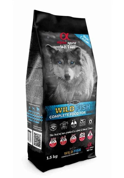 Comida Semi-húmeda Perro Adulto Alpha Spirit Alimento Semihúmedo Wild Fish 1,5kg (saco)