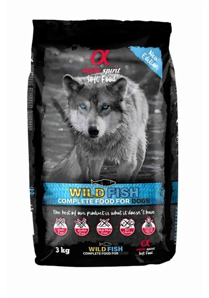 Comida Semi-húmeda Perro Adulto Alpha Spirit Alimento Semihúmedo Wild Fish 3kg (saco)