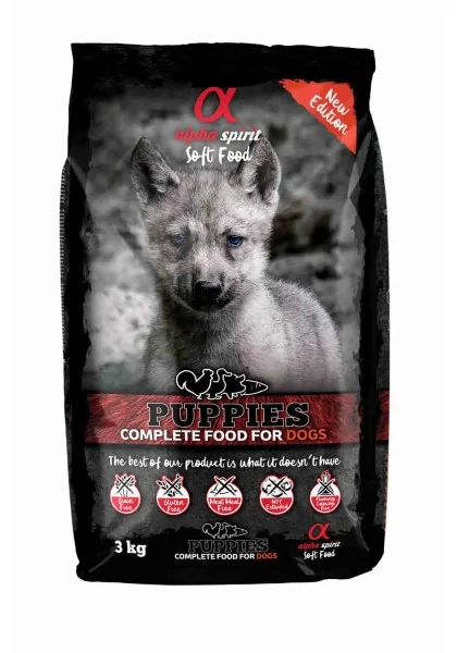 Comida Semi-húmeda Perro Puppy Alpha Spirit Alimento Semihúmedo Puppies 3kg (saco)