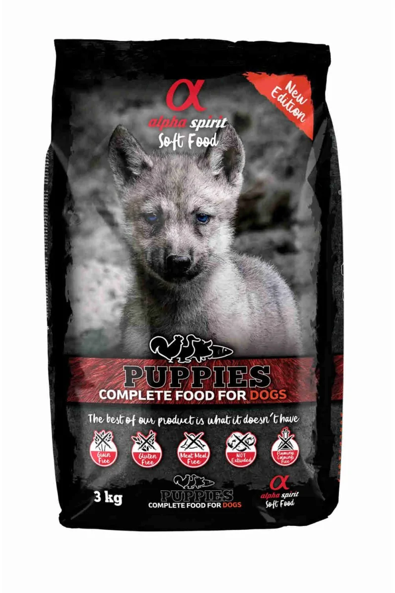 Comida Semi-húmeda Perro Puppy Alpha Spirit Alimento Semihúmedo Puppies 3kg (saco)