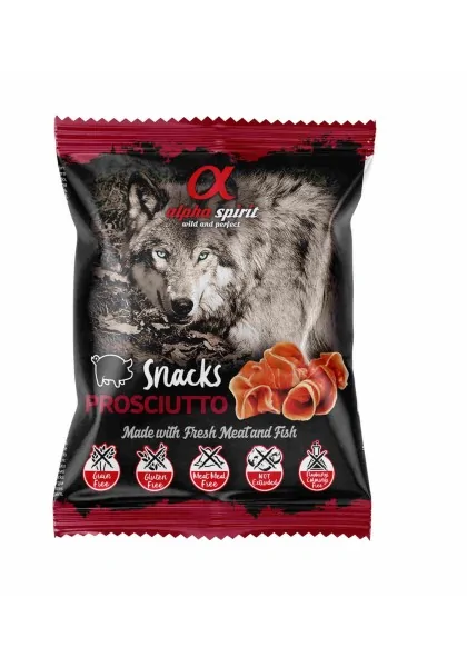 Suplemento Premio Perro  Alpha Spirit Snack de Jamón 50gr