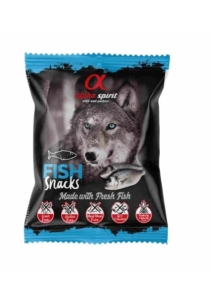 Suplemento Premio Perro  Alpha Spirit Snack de Pescado 50gr