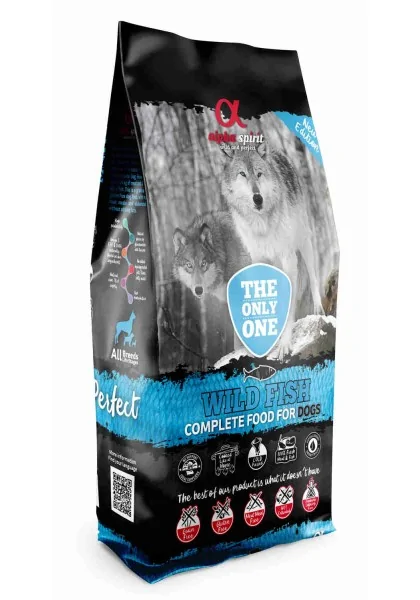 Comida Seca Perro Adulto,Mayor Alpha Spirit Only Wild Fish 12kg