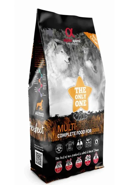 Comida Seca Perro Adulto,Mayor Alpha Spirit Only Multiprotein 12kg