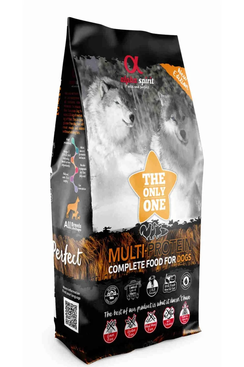 Comida Seca Perro Adulto,Mayor Alpha Spirit Only Multiprotein 12kg