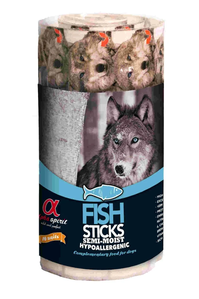 Suplemento Premio Perro  Alpha Spirit Barritas de Pescado Ristra 16 barritas