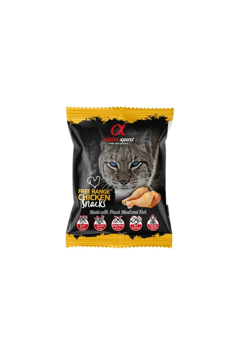 Premio Gato  Alpha Spirit Snack de Ave de Corral para Gatos 50gr