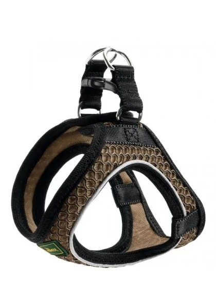 Arneses Perro  Harness Hilo Comfort XS mesh, brown with refl. bise