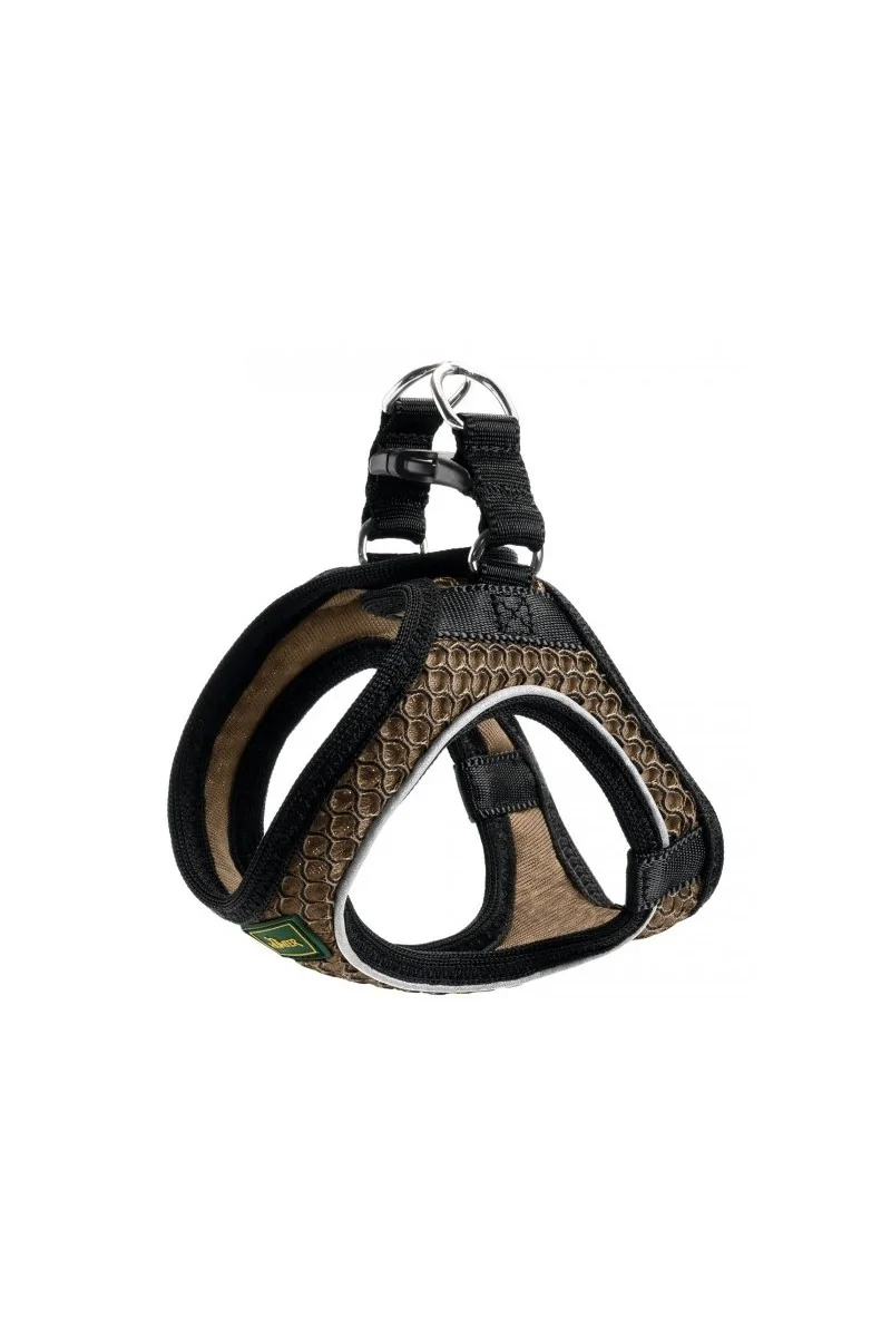 Arneses Perro  Harness Hilo Comfort XS mesh, brown with refl. bise