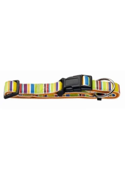 Collares Perro  *Collar Fancy Stripes Vario Plus Nylon Multicolor*