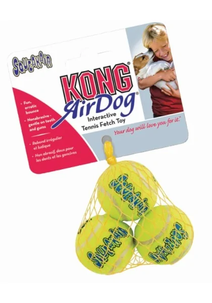 Juguetes Antiestres Perro  AST5 Kong Pelota Air Dog T-Xs 3 Unidades