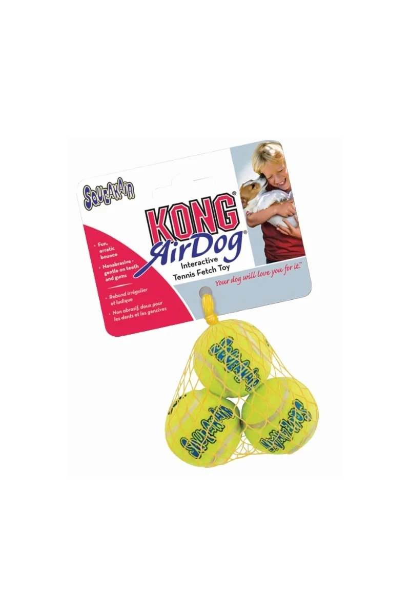 Juguetes Antiestres Perro  AST2E Kong Pelota Air Dog T-M 3 Unidades