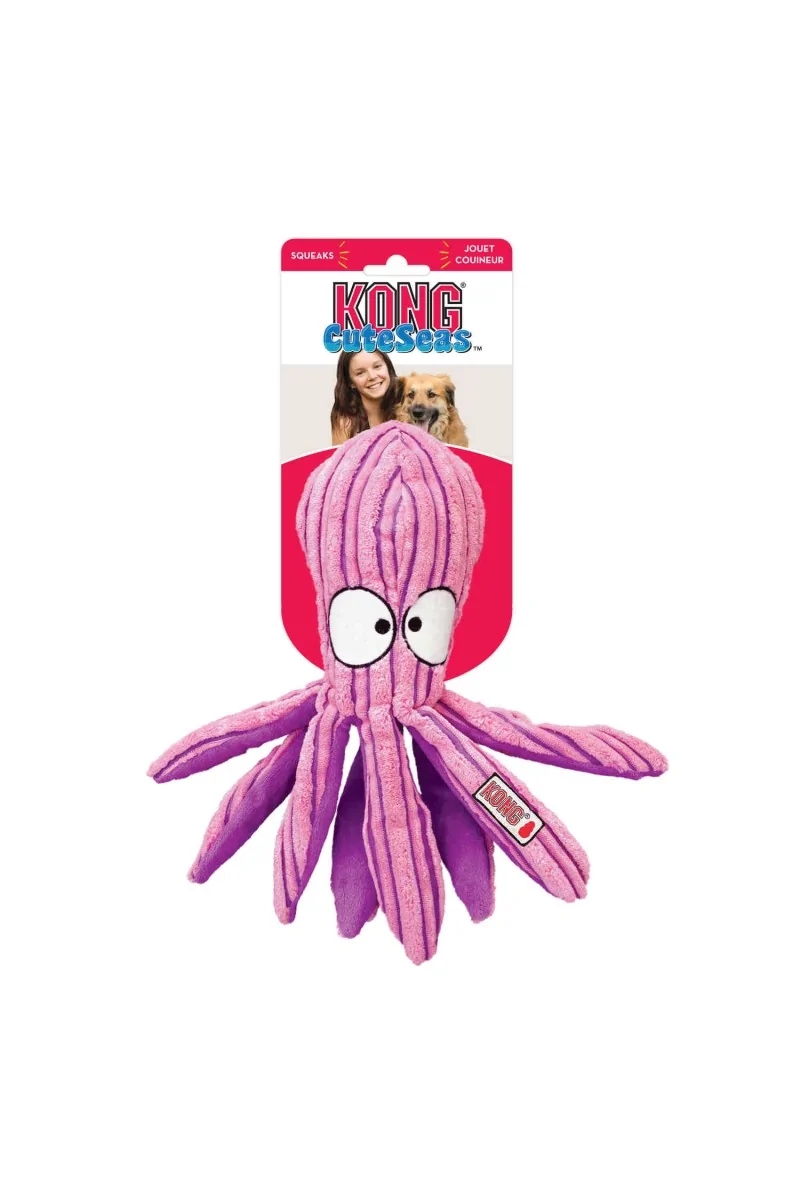 Juguetes Interactivos Perro  RL33 Kong Cuteseas Octopus T-S