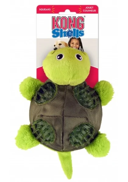 Juguetes Interactivos Perro  KONG Shells  Turtle T.S: 14 cm