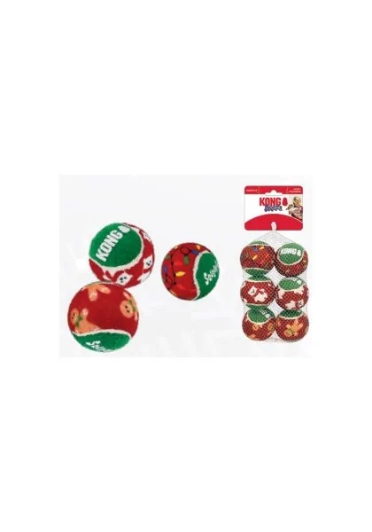 Juguetes Interactivos Perro  Holiday Navidad SqueakAir® Balls 6 Medium