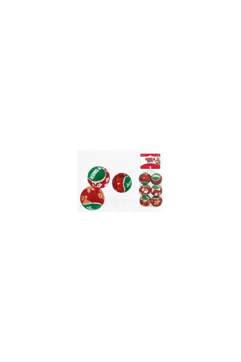 Juguetes Interactivos Perro  Holiday Navidad SqueakAir® Balls 6 Medium