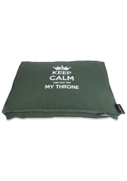 Funda Perro  Funda Boxbed Keep Calm Verde Oscuro 90x65