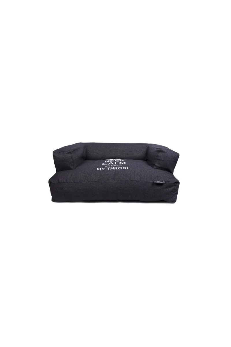 Funda Perro  Funda Sofa Keep Calm Negro 115X75X35