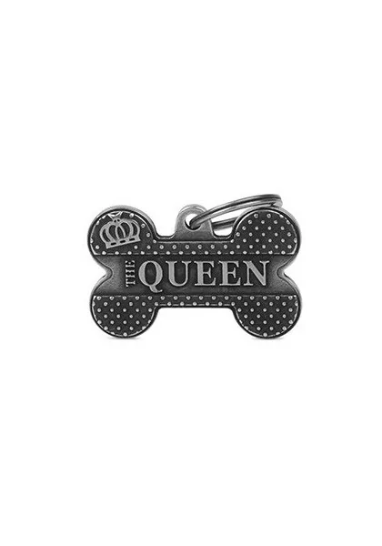 Chapas Perro  BH01CQ Hueso Bronx Gde Queen