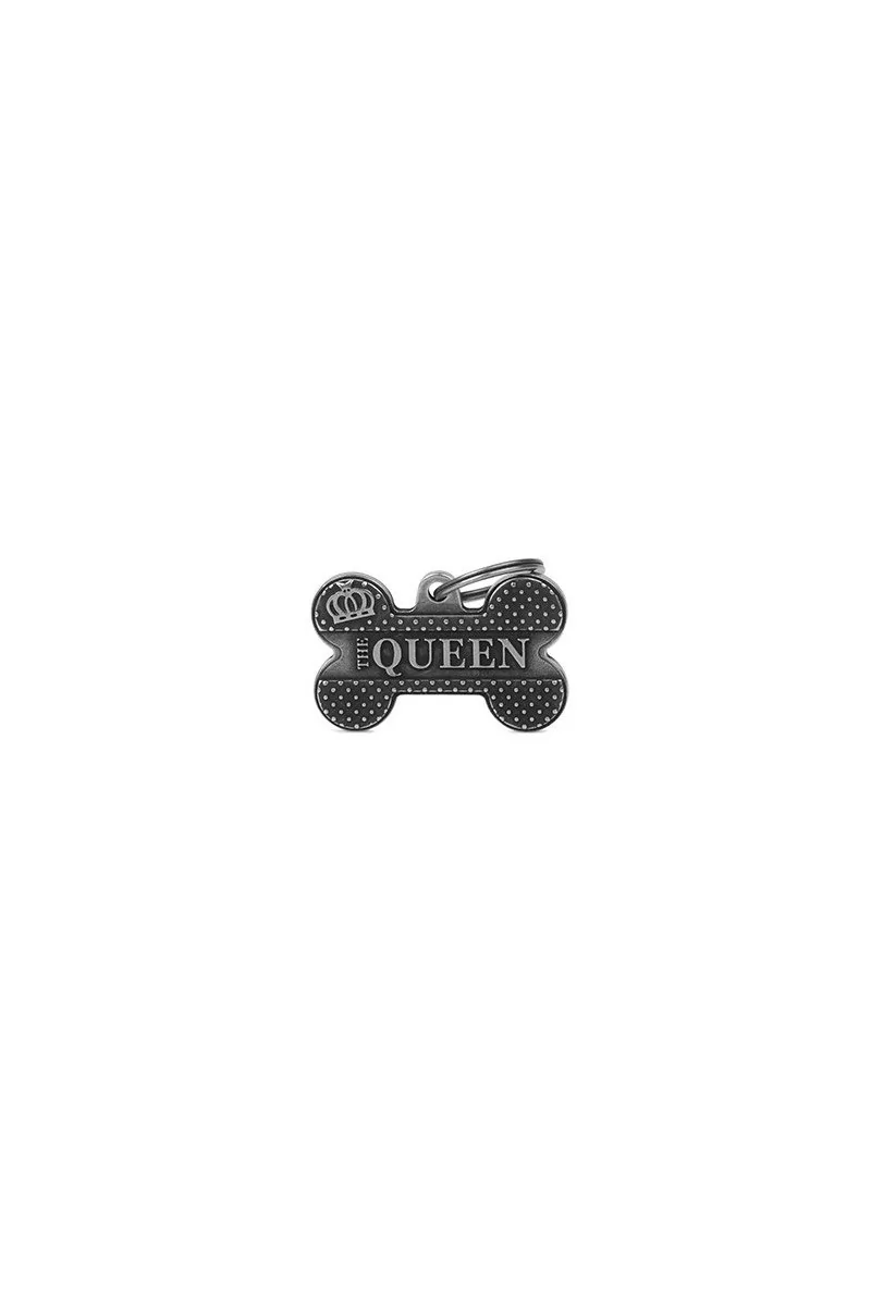 Chapas Perro  BH01CQ Hueso Bronx Gde Queen