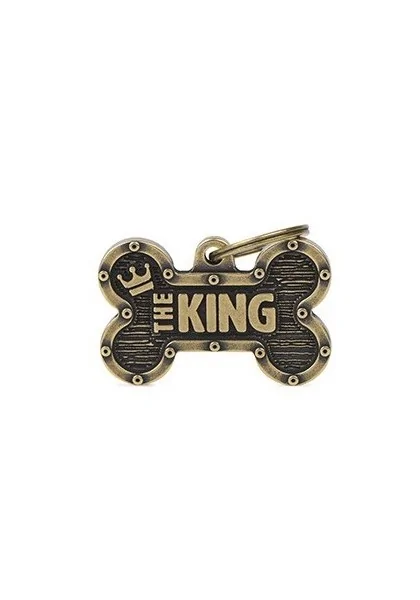 Chapas Perro  BH01CKE Hueso Bronx Gde King Latón Inglés