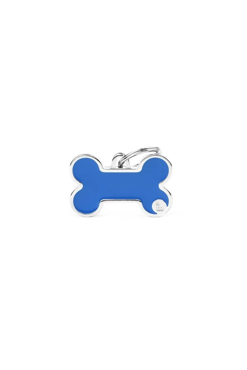 Chapas Perro  BH50BLUE Basic Handmade Hueso Gde Azul