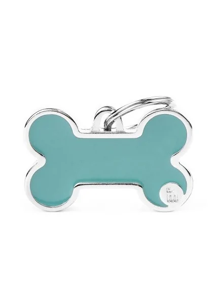 Chapas Perro  BH50LIGHTBLUE Basic Handmade Hueso Gde Celeste