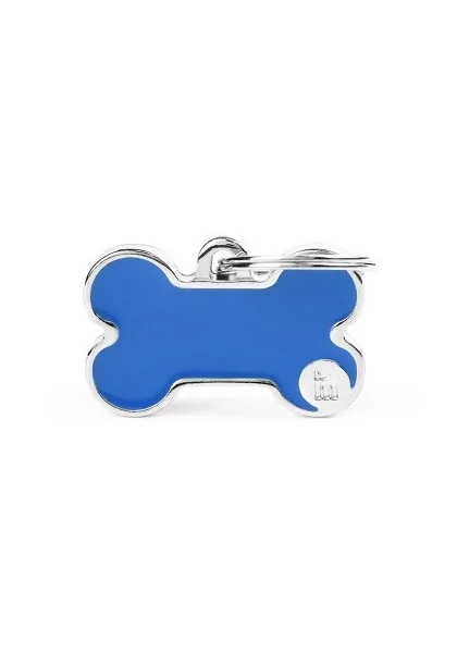 Chapas Perro  BH50SBLUE  Basic Handmade Hueso Peq Azul