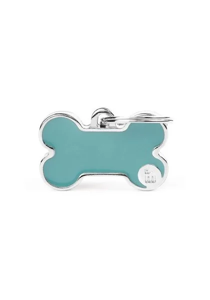 Chapas Perro  BH50SLIGHTBLUE Basic Handmade Hueso Peq Celeste