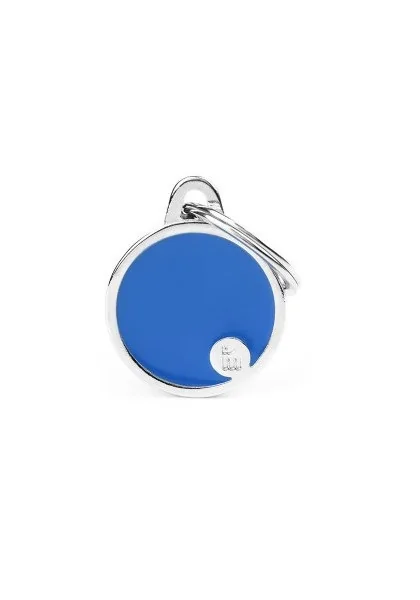 Chapas Perro  BH50SCBLUE Basic Handmade Círculo Peq Azul