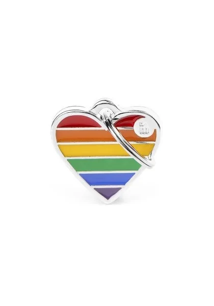 Chapas Perro  BH54SH Corazón  Rainbow S