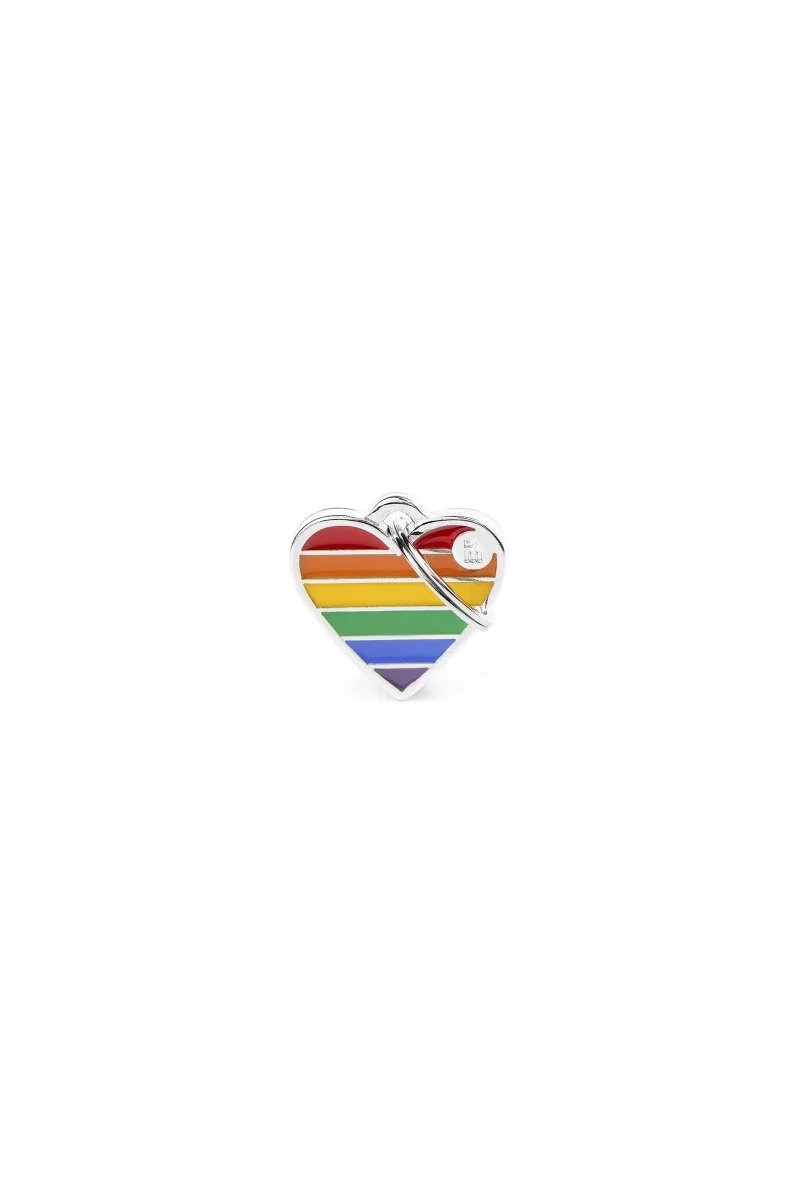 Chapas Perro  BH54SH Corazón  Rainbow S