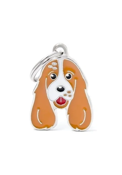 Chapas Perro  MF12WHITEBROWN Cocker BCO/MR