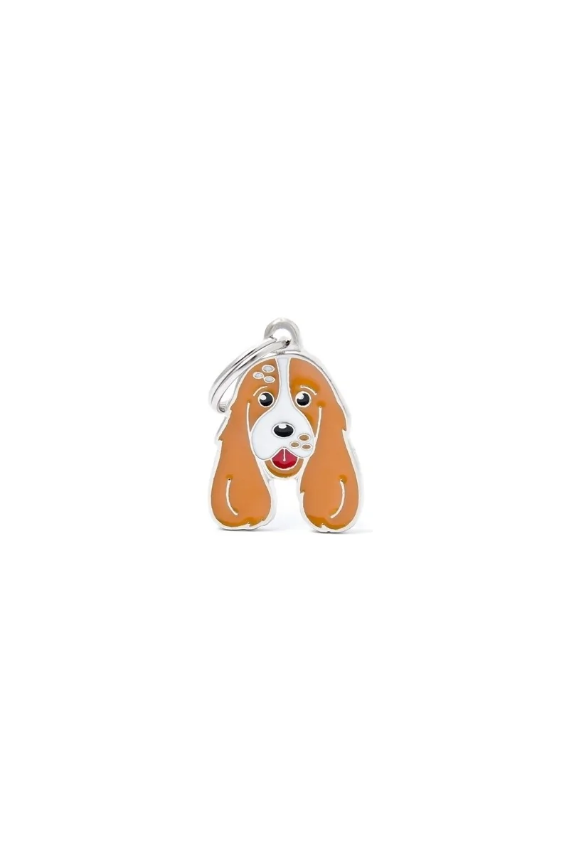 Chapas Perro  MF12WHITEBROWN Cocker BCO/MR