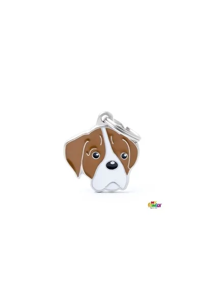 Chapas Perro  MF34BROWNWHITE Boxer BCO/MR